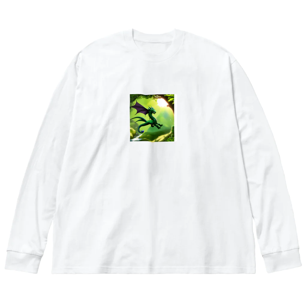 Wakuryuの八恩　森の守り神　愛龍　 Big Long Sleeve T-Shirt