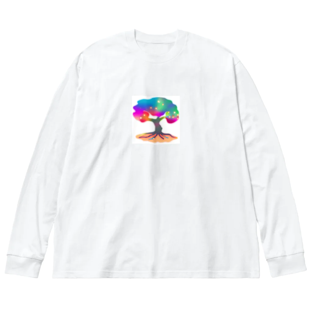 Kuronicoのレインボーガジュマル Big Long Sleeve T-Shirt