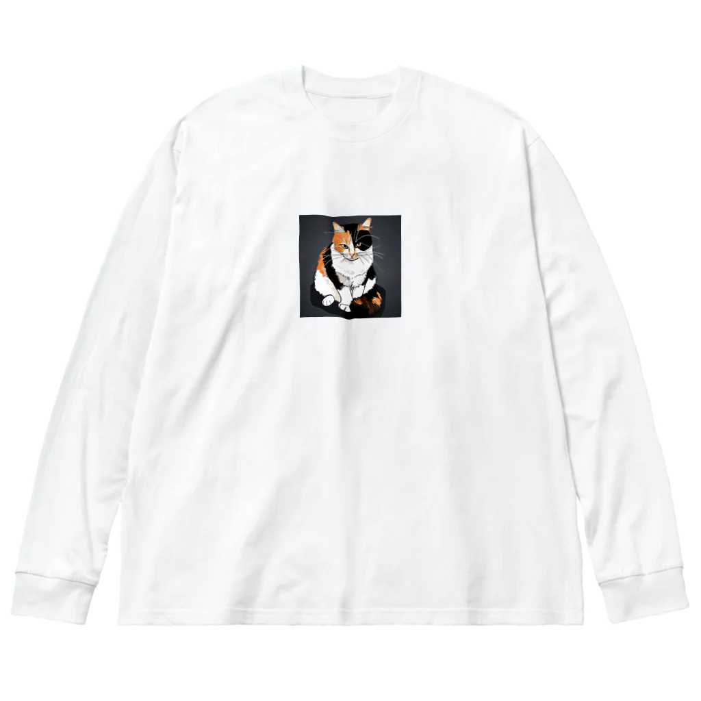 スタートライフ！のトリコロールキャット Big Long Sleeve T-Shirt