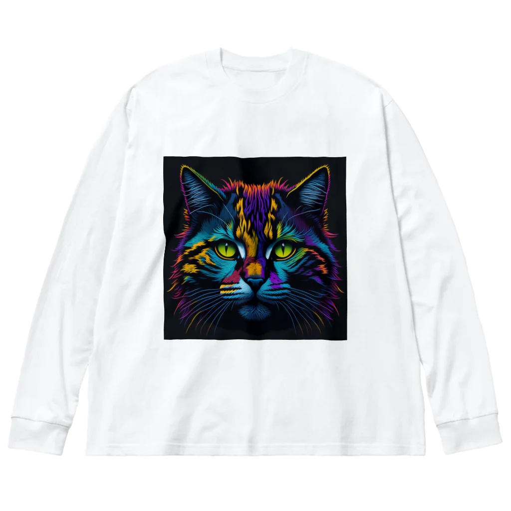 万事屋ねこさんのCOOL CAT Big Long Sleeve T-Shirt