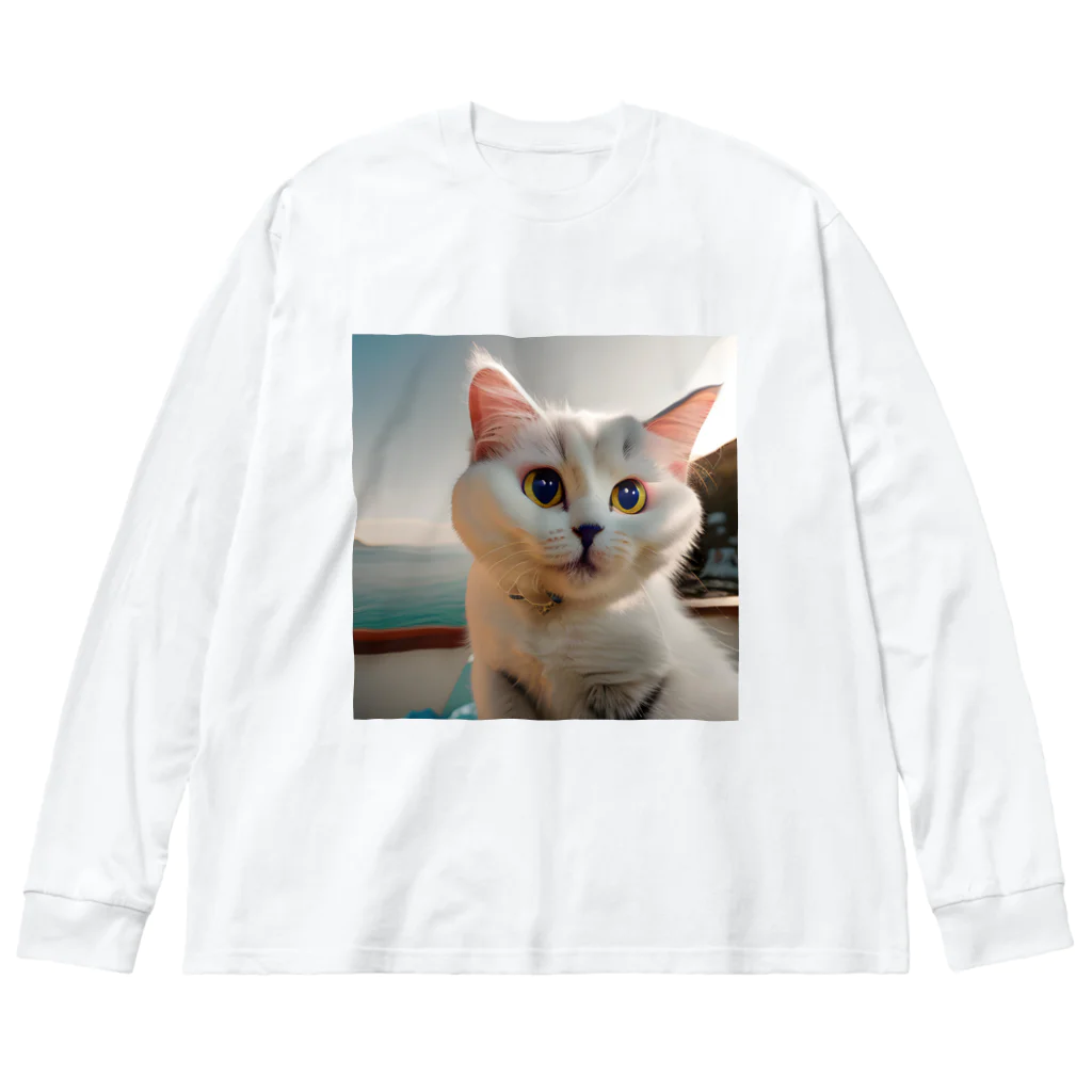 ちゅんきちショップの癒やしの子猫　イラストグッズ Big Long Sleeve T-Shirt