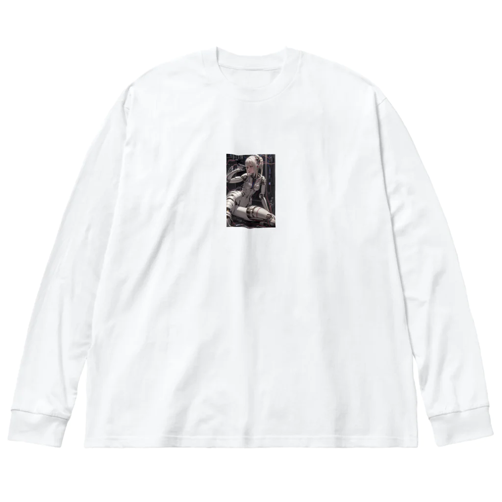 メカニカルシンセゾンビオンラインのメカニカルシンセゾンビガールのイラストのグッズ　#3 Big Long Sleeve T-Shirt