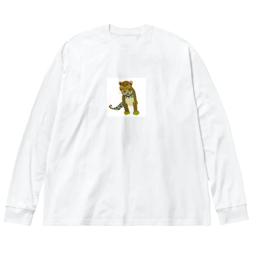ZUKASAMAの豹！ ビッグシルエットロングスリーブTシャツ