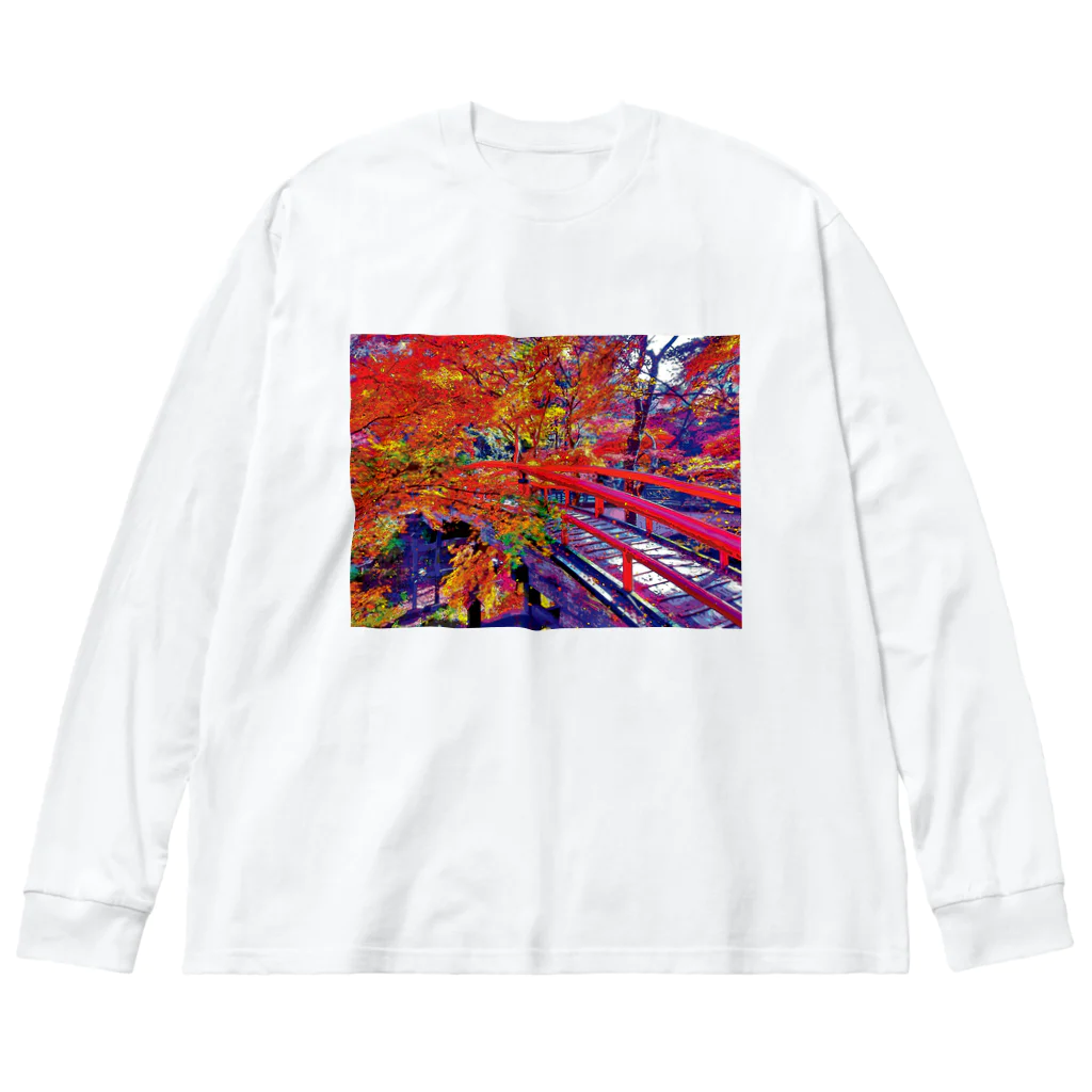 GALLERY misutawoの伊香保 河鹿橋の紅葉 Big Long Sleeve T-Shirt