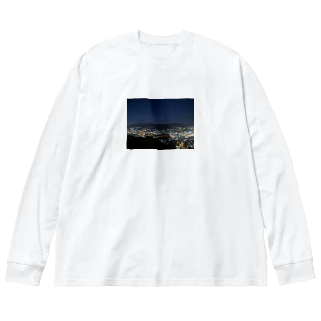 cre_tatsuの夜景ファッション - エレガントで洗練された夜のスタイル Big Long Sleeve T-Shirt