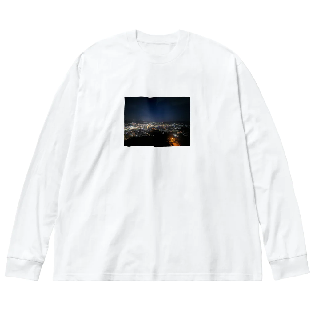 cre_tatsuの夜景ファッション - エレガントで洗練された夜のスタイル Big Long Sleeve T-Shirt