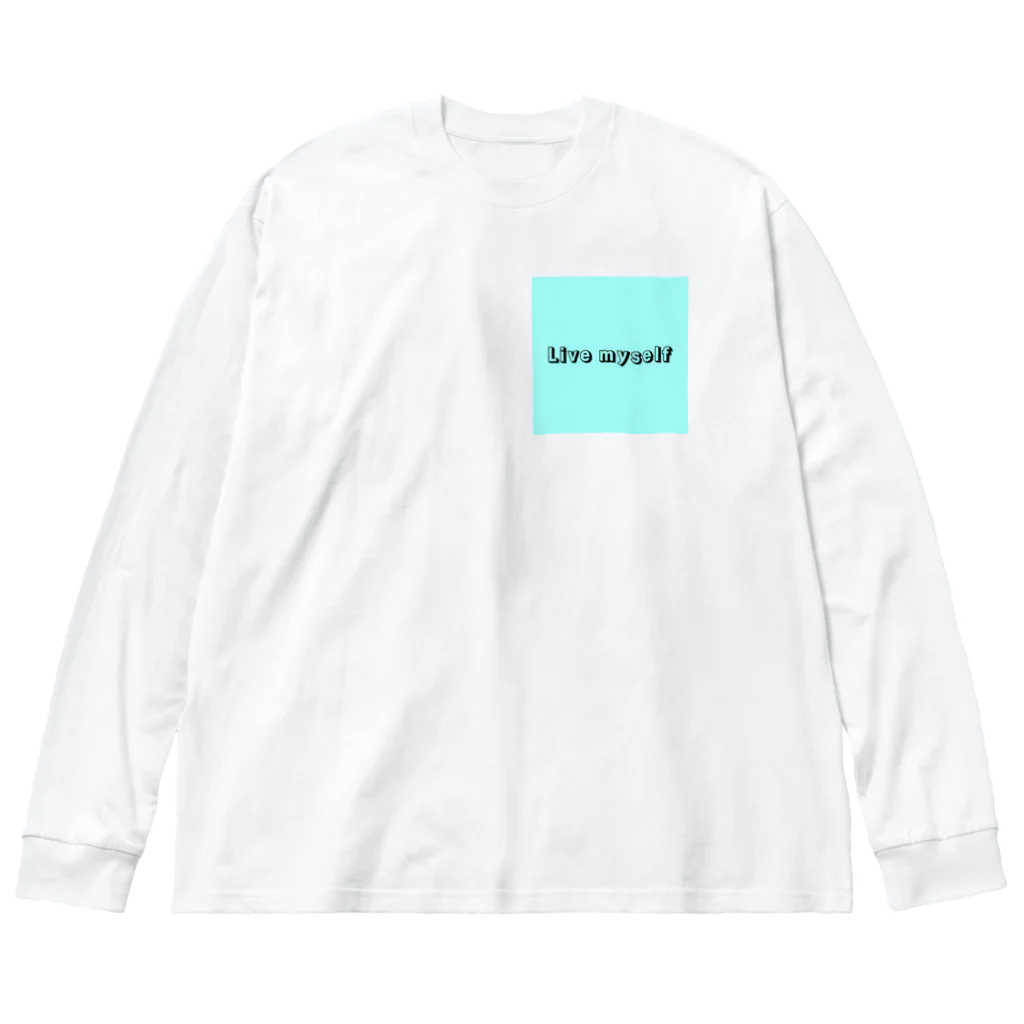 Billion HackのLive myself ビッグシルエットロングスリーブTシャツ