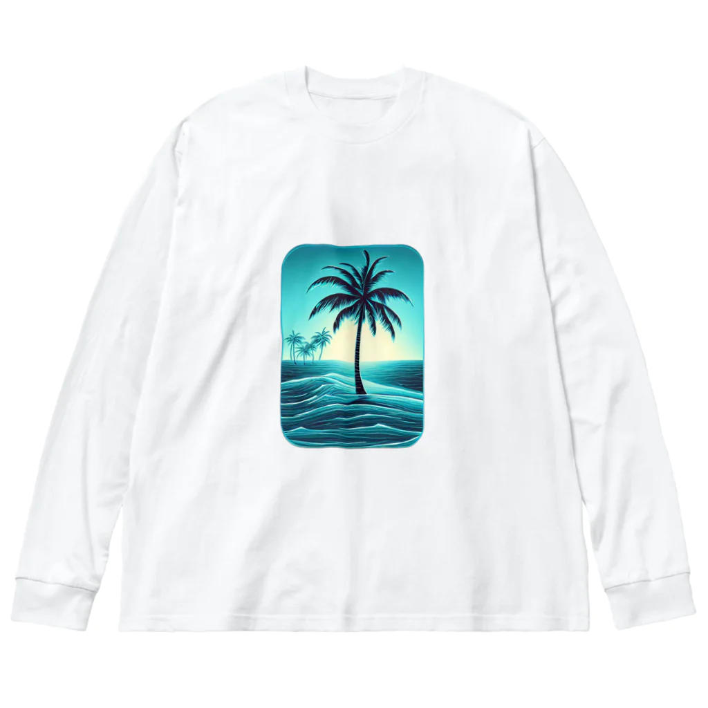 YSYSYSの水色の楽園 ビッグシルエットロングスリーブTシャツ