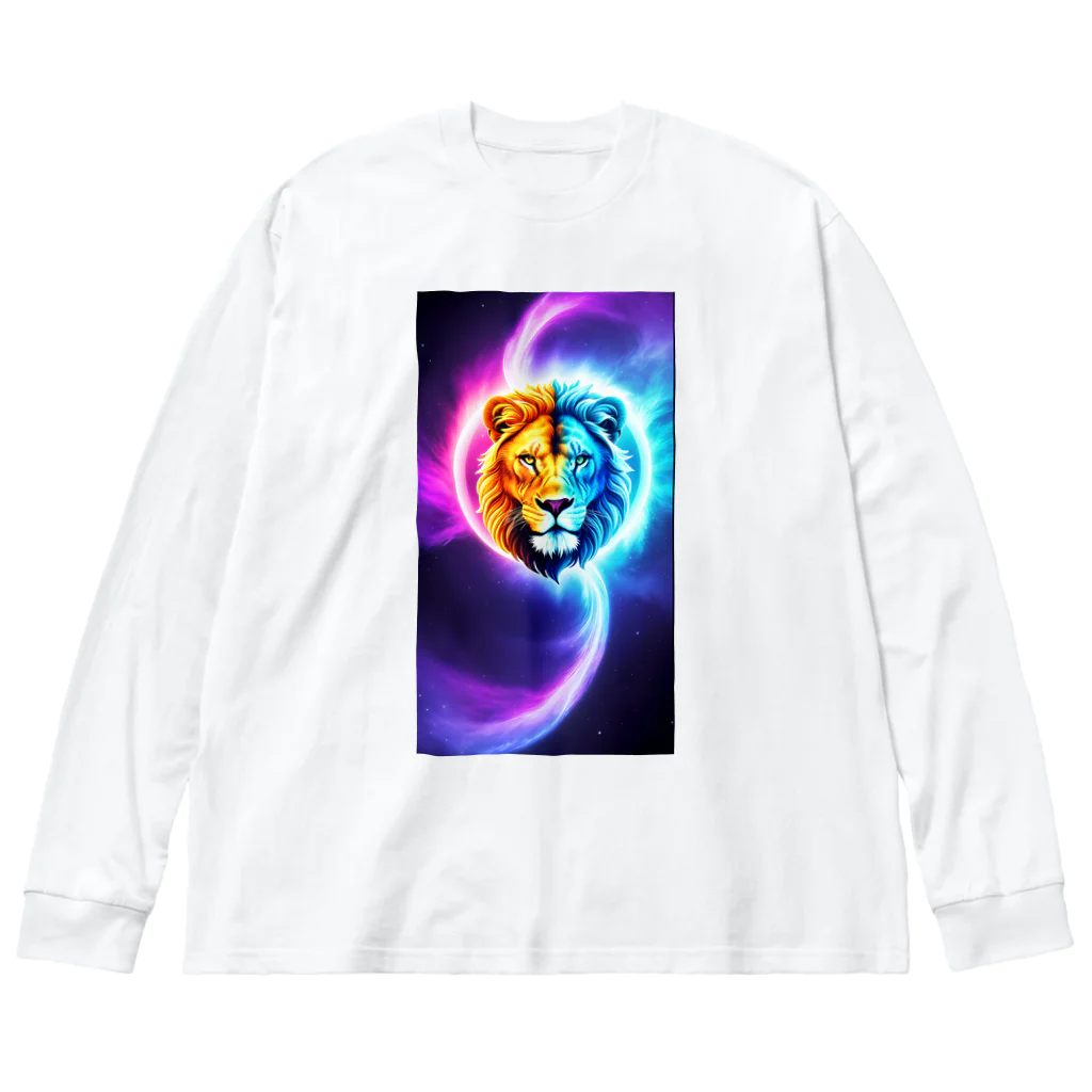 lrisvielのカラフル　ライオン Big Long Sleeve T-Shirt