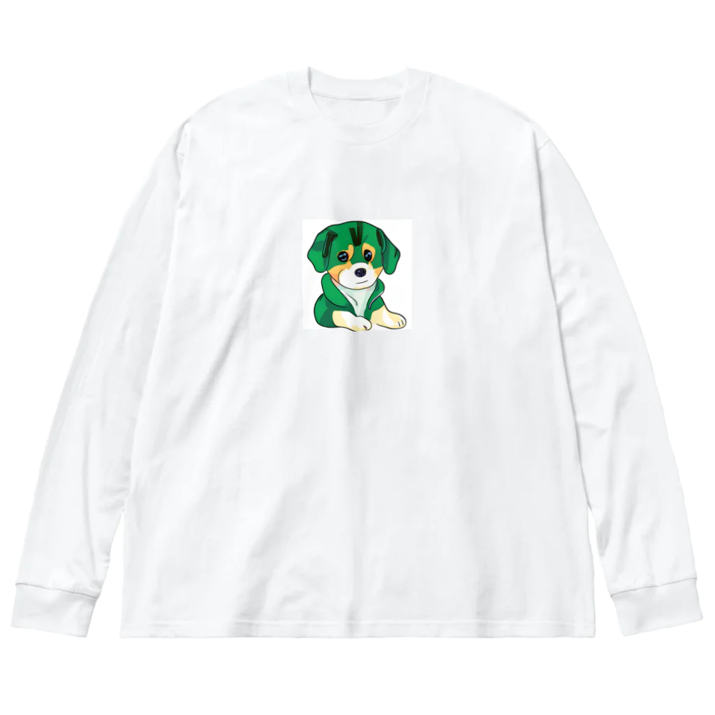 kappaのかわいい子犬 ビッグシルエットロングスリーブTシャツ