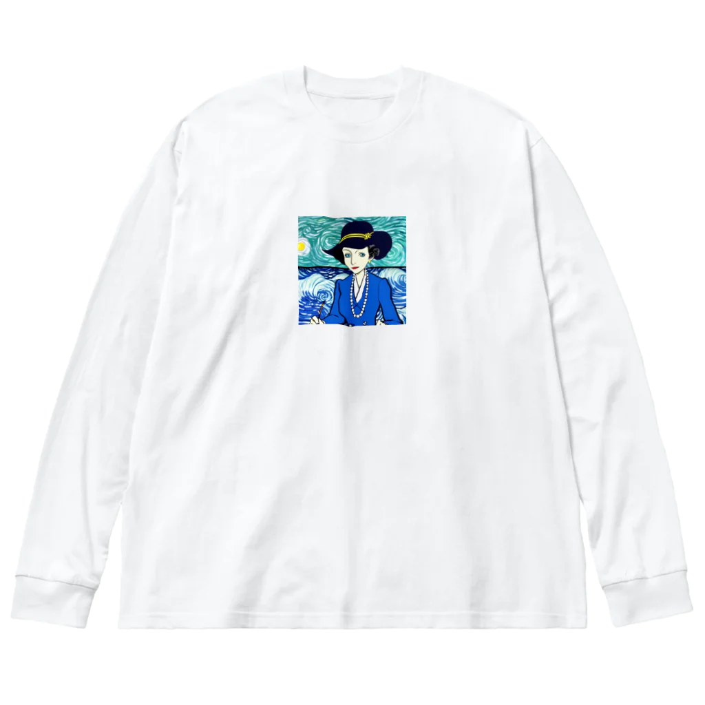 ラクダッピーのココシャネル、ゴッホの世界に行ってみた Big Long Sleeve T-Shirt