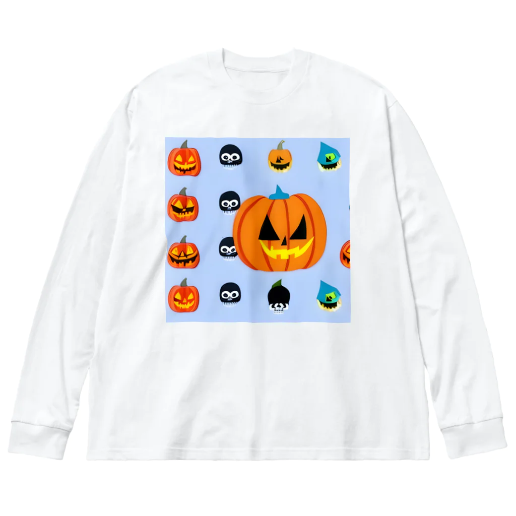 ごま塩のカボチャん Big Long Sleeve T-Shirt