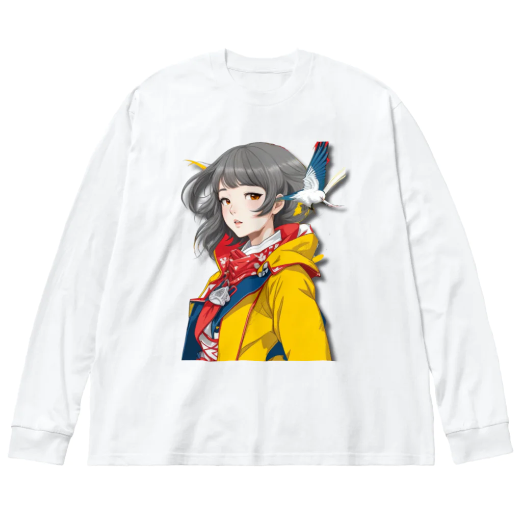 大正レトロJYOSIの大正レトロJYOSI　レイナ Big Long Sleeve T-Shirt