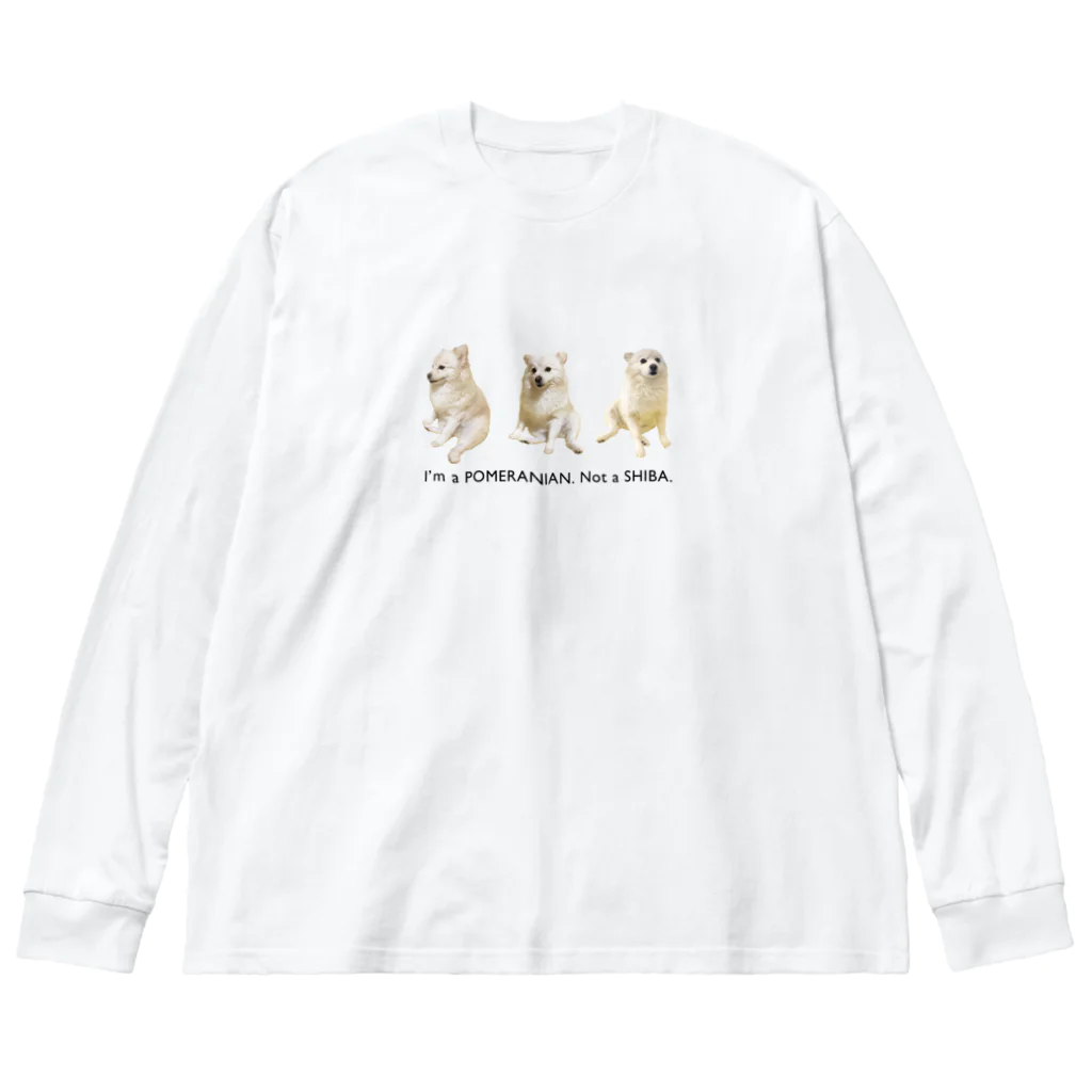 りりこショップのポメラニアンりりこ Big Long Sleeve T-Shirt