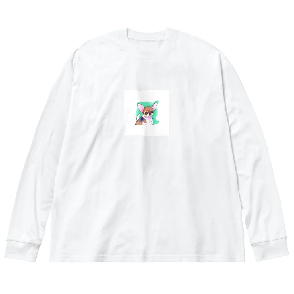 HIMENOAYAKAのチワワグッズ ビッグシルエットロングスリーブTシャツ