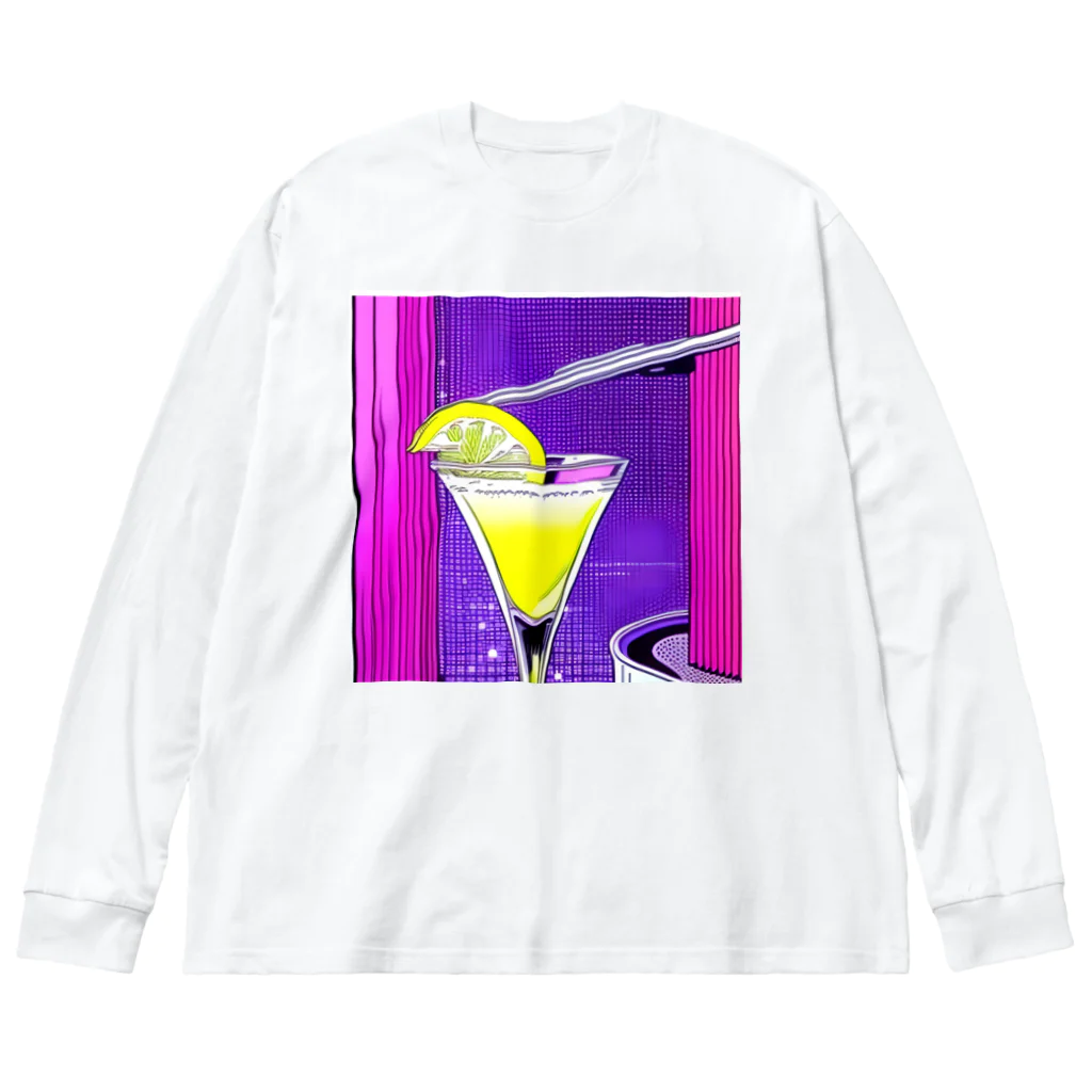 Egao  CreationsのEnjoy カクテル ビッグシルエットロングスリーブTシャツ