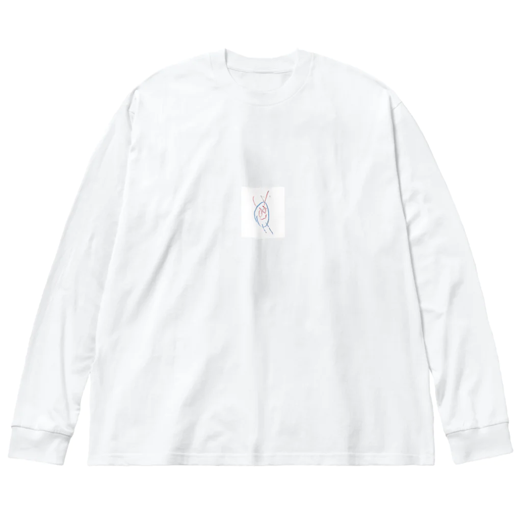 カマキリップの秋茜くん ビッグシルエットロングスリーブTシャツ