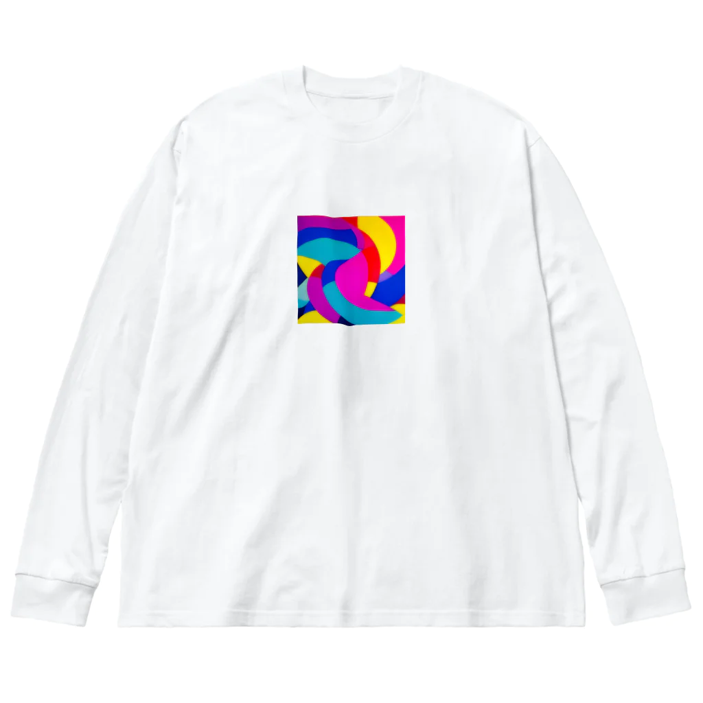 おしゃれなシティグッズの色鮮やかおしゃれアート Big Long Sleeve T-Shirt