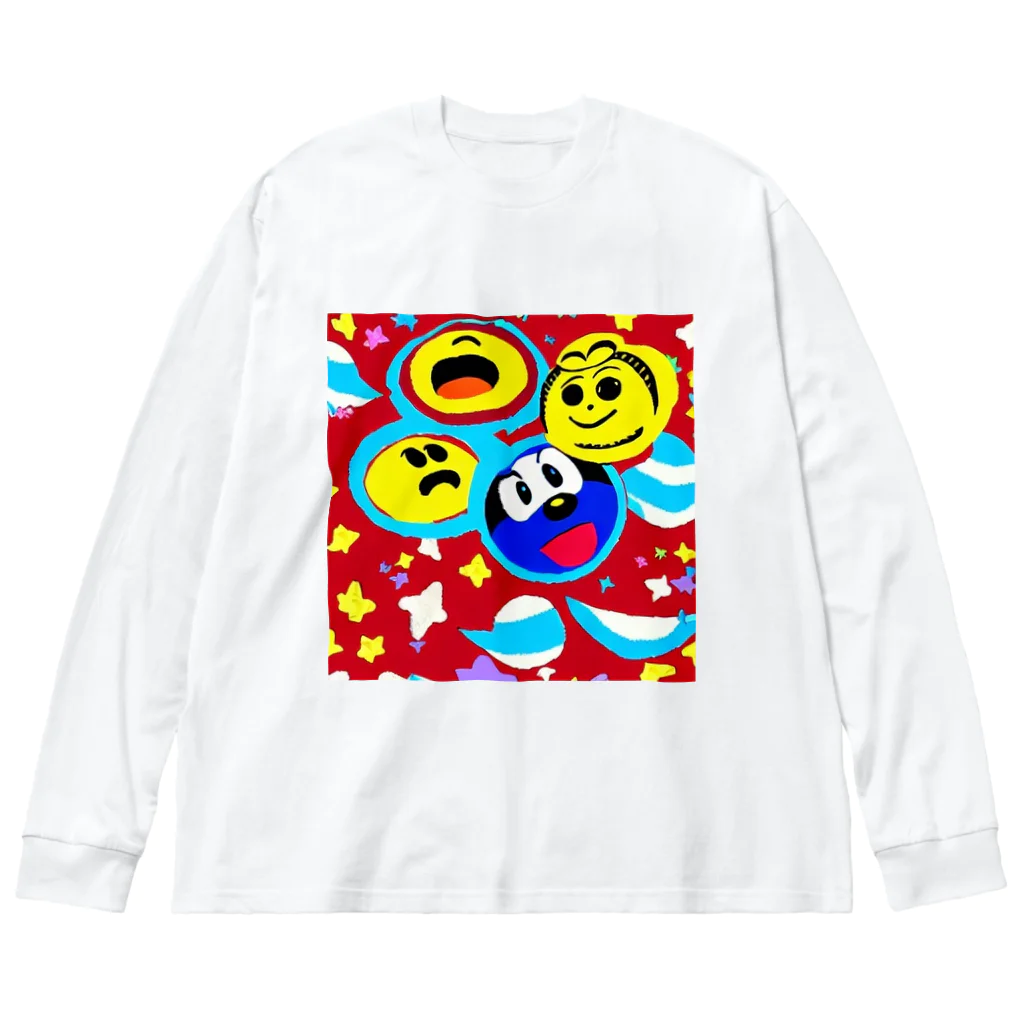 megamix-kazのみんな仲良し ビッグシルエットロングスリーブTシャツ