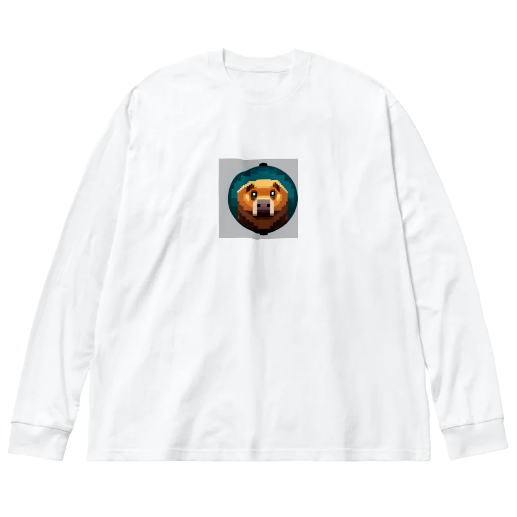 henohenomohejiadのドット絵のホラーなカピバラ Big Long Sleeve T-Shirt