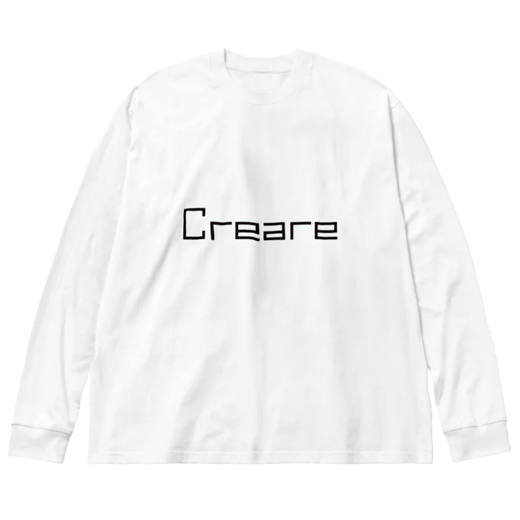 Creare クレアーレのクレアーレ　シンプルロゴ ビッグシルエットロングスリーブTシャツ