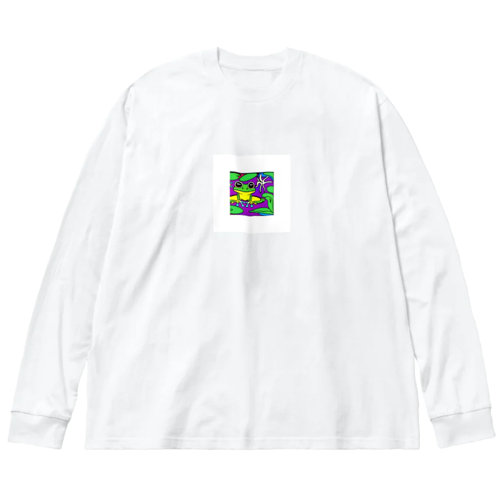 sagimoriのアマガエルのイラストグッズ Big Long Sleeve T-Shirt