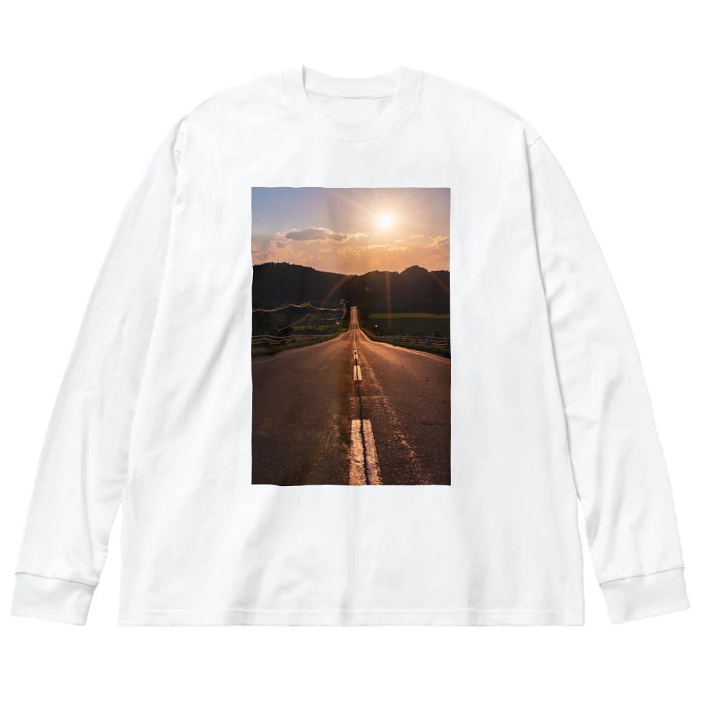 guchy-kの夕陽の向こうは Big Long Sleeve T-Shirt