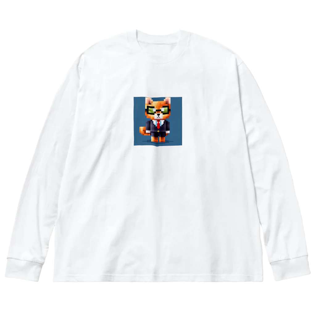 ネコピコshopのスパイ猫 Big Long Sleeve T-Shirt