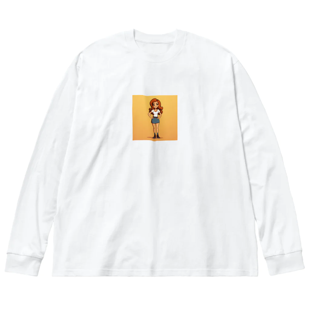 ryuya__52のフレンドリーガール Big Long Sleeve T-Shirt