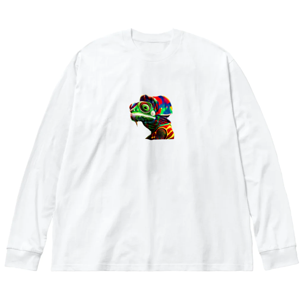 nob10のレゲェカメレオン Big Long Sleeve T-Shirt