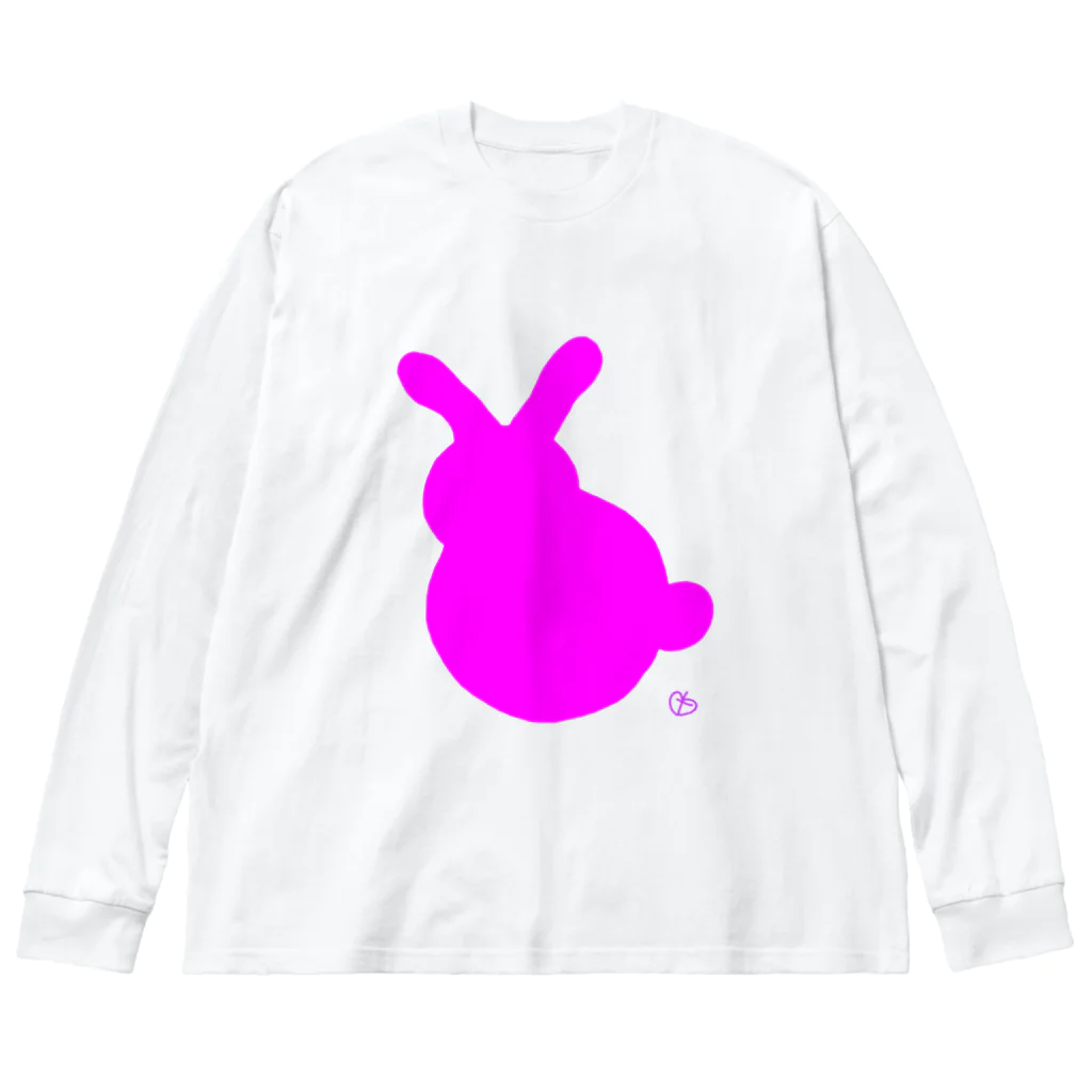 とりの店のうさぎP Big Long Sleeve T-Shirt