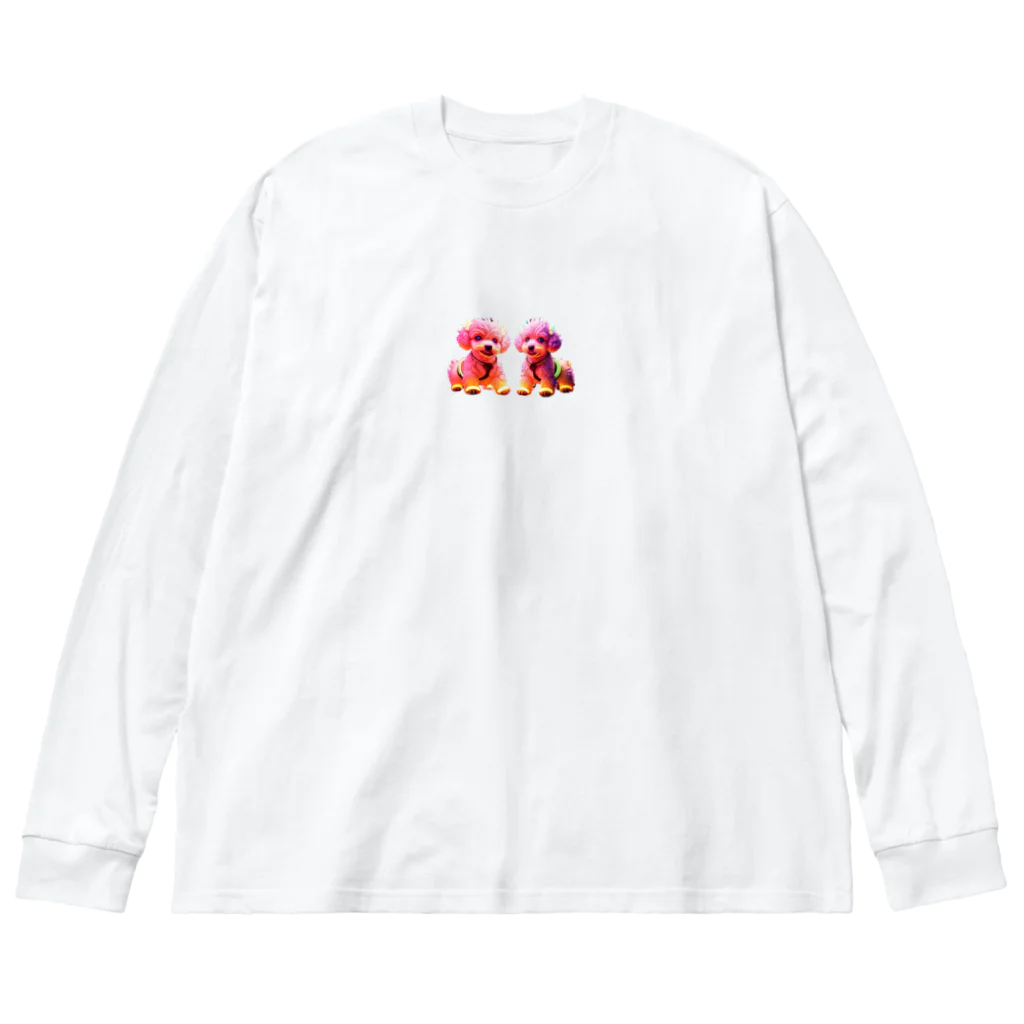 MaKenEekaRaのネオントイプードル Big Long Sleeve T-Shirt