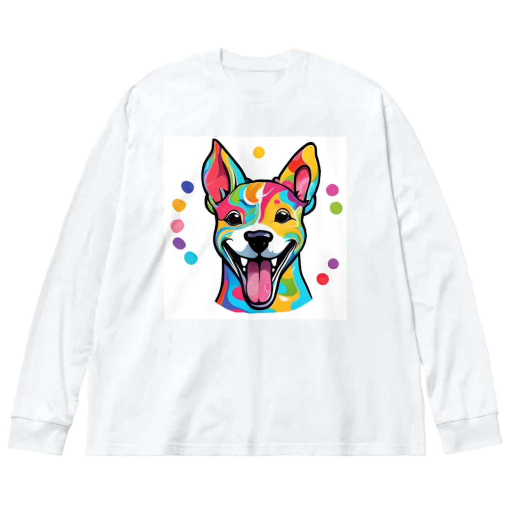 ハッピー・ディライト・ストアの癒しの犬グッズ Big Long Sleeve T-Shirt