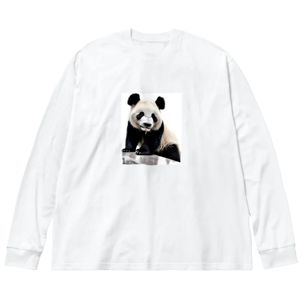 パンダリアンのパンダグッズ🐼 ビッグシルエットロングスリーブTシャツ