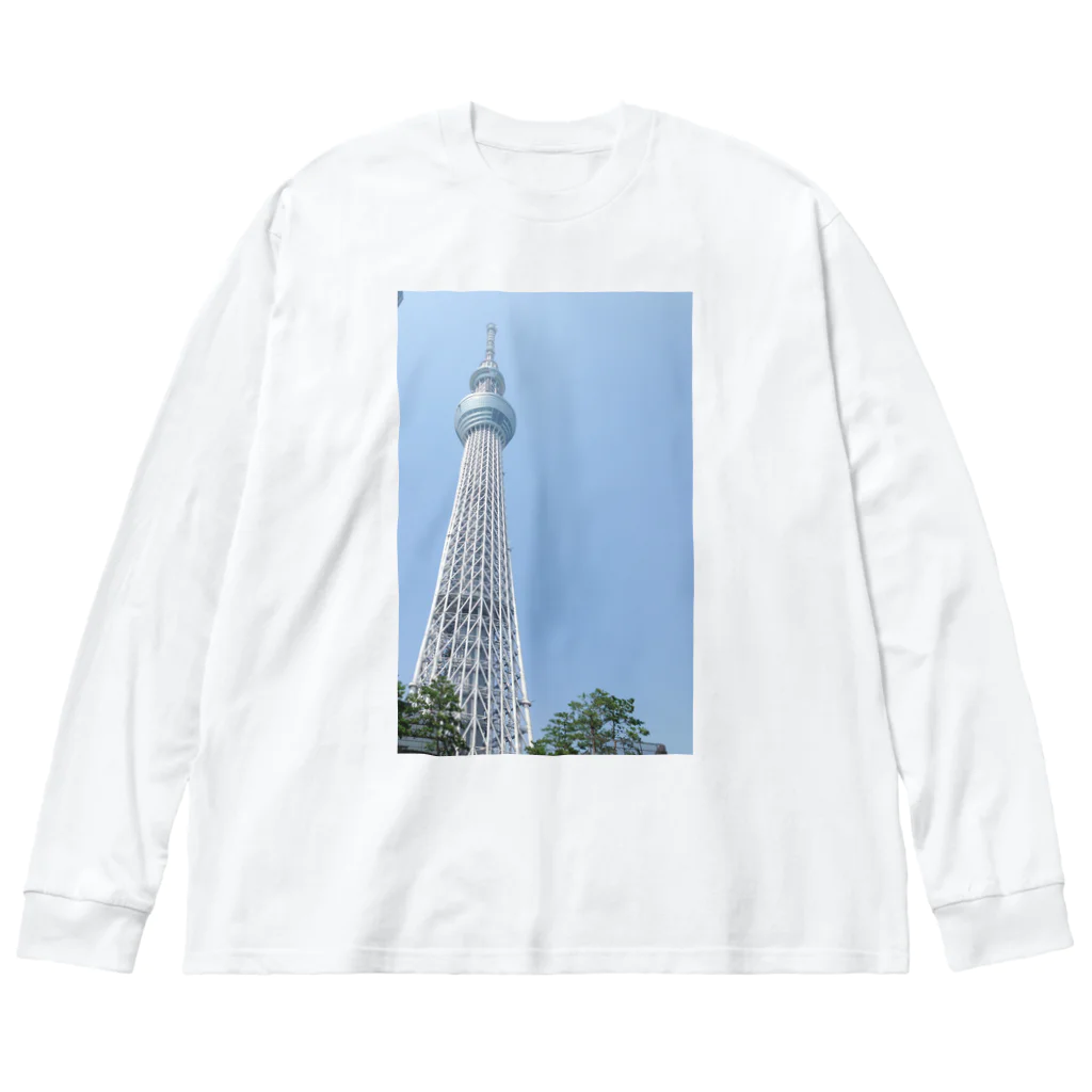 kyurakkoのTOKYO SKYTREE ビッグシルエットロングスリーブTシャツ