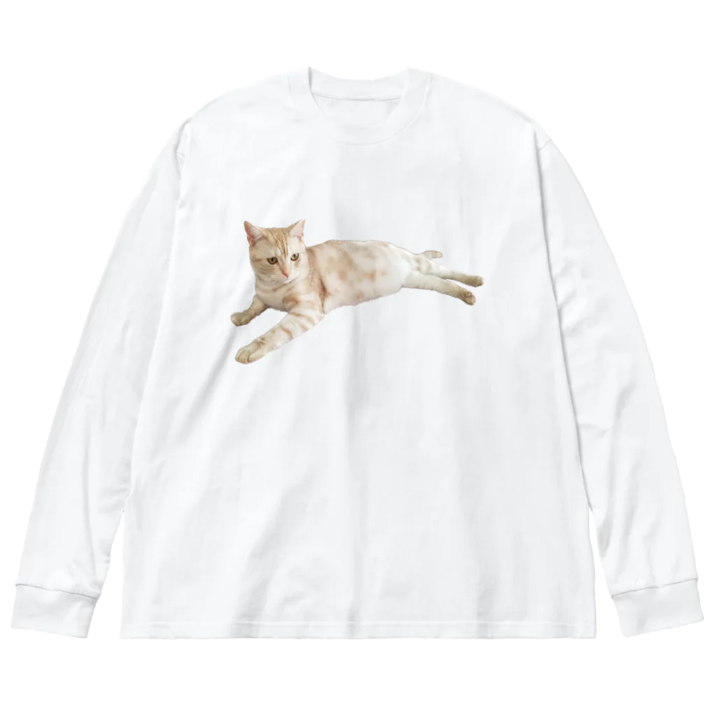 SOMARI_SATOのぐ〜たらねこ ビッグシルエットロングスリーブTシャツ