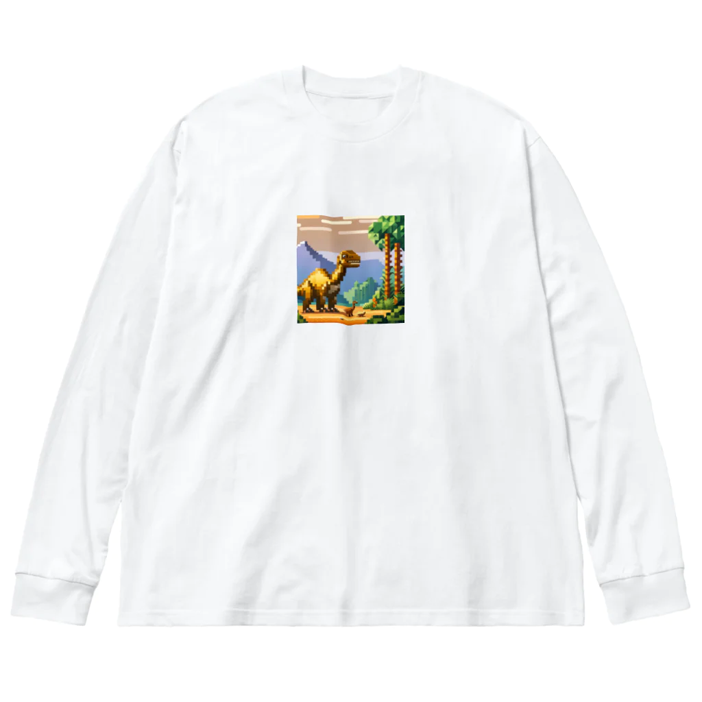 オカメインコのタロのドット絵マイアサウラ Big Long Sleeve T-Shirt