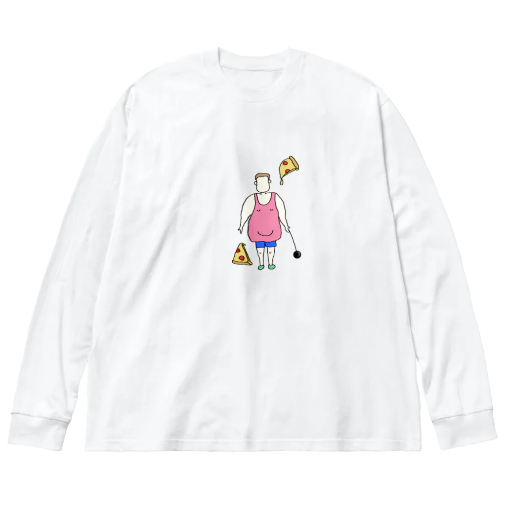 sajukommのハンマー投げ選手のフォルム Big Long Sleeve T-Shirt