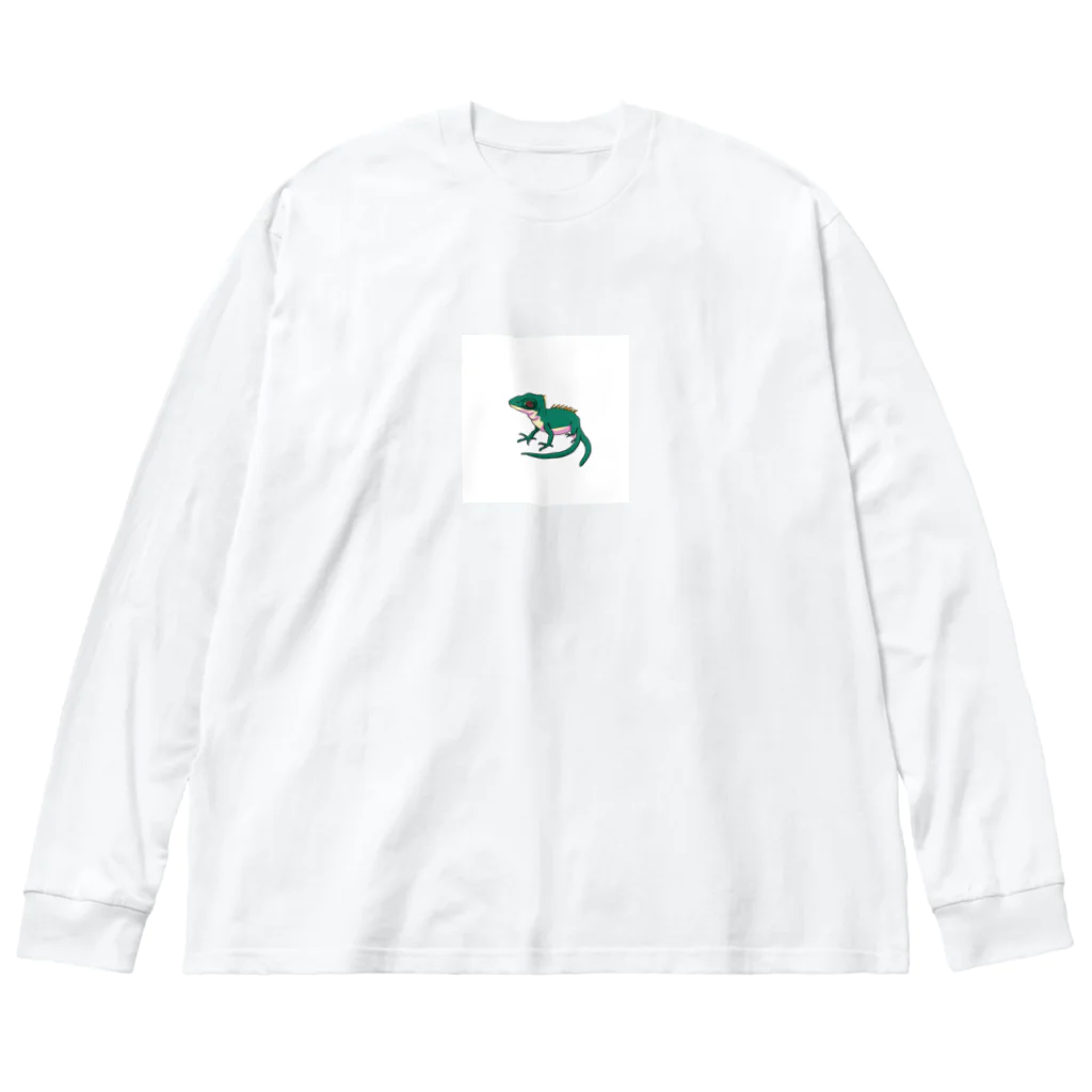 matu0のかっこいいトカゲ Big Long Sleeve T-Shirt