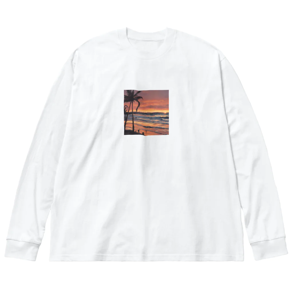 cotaのサンセットビーチ Big Long Sleeve T-Shirt