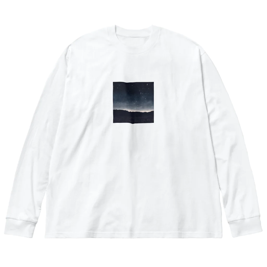 shoki1131の夜空🌌 ビッグシルエットロングスリーブTシャツ