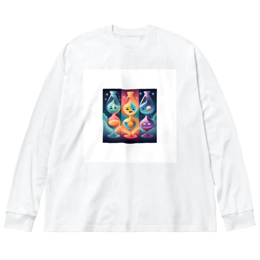 success-futureの可愛い宇宙人のイラスト Big Long Sleeve T-Shirt