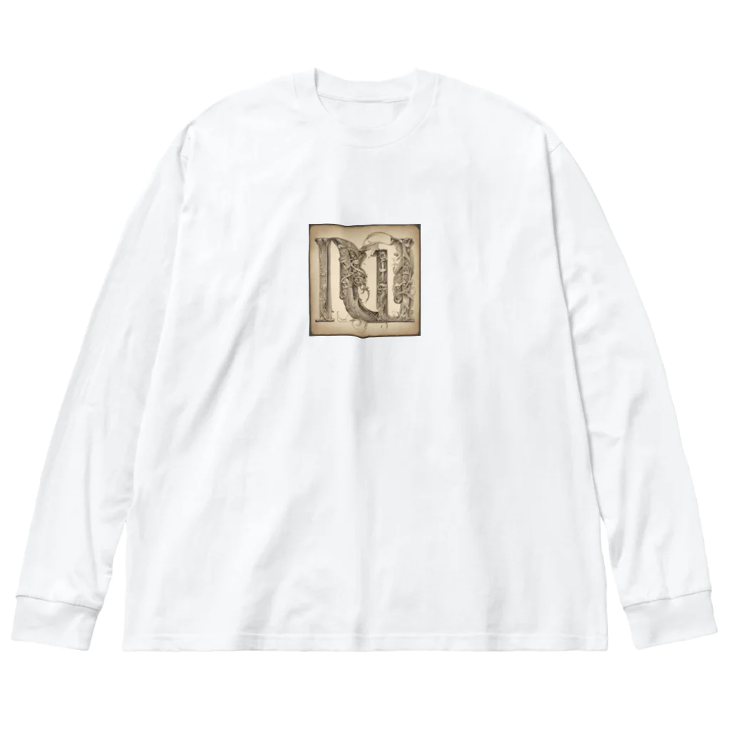 LEONの古代文字 ビッグシルエットロングスリーブTシャツ