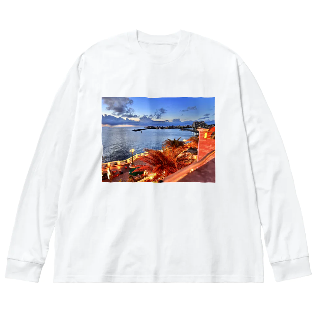 IWAKICHIの沖縄/アメリカンビレッジ(#リゾート#沖縄#ペアルック) Big Long Sleeve T-Shirt