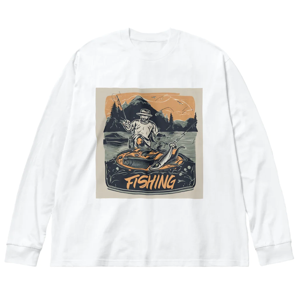 yuu1994 fishingのenjoy fishing yuu1994 ビッグシルエットロングスリーブTシャツ