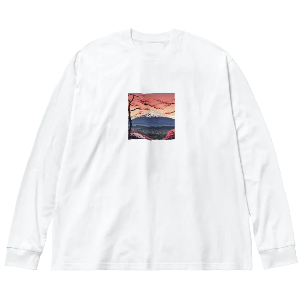 saru88の富士山 Big Long Sleeve T-Shirt