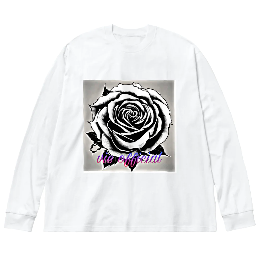 vieのBLACK_rose ビッグシルエットロングスリーブTシャツ