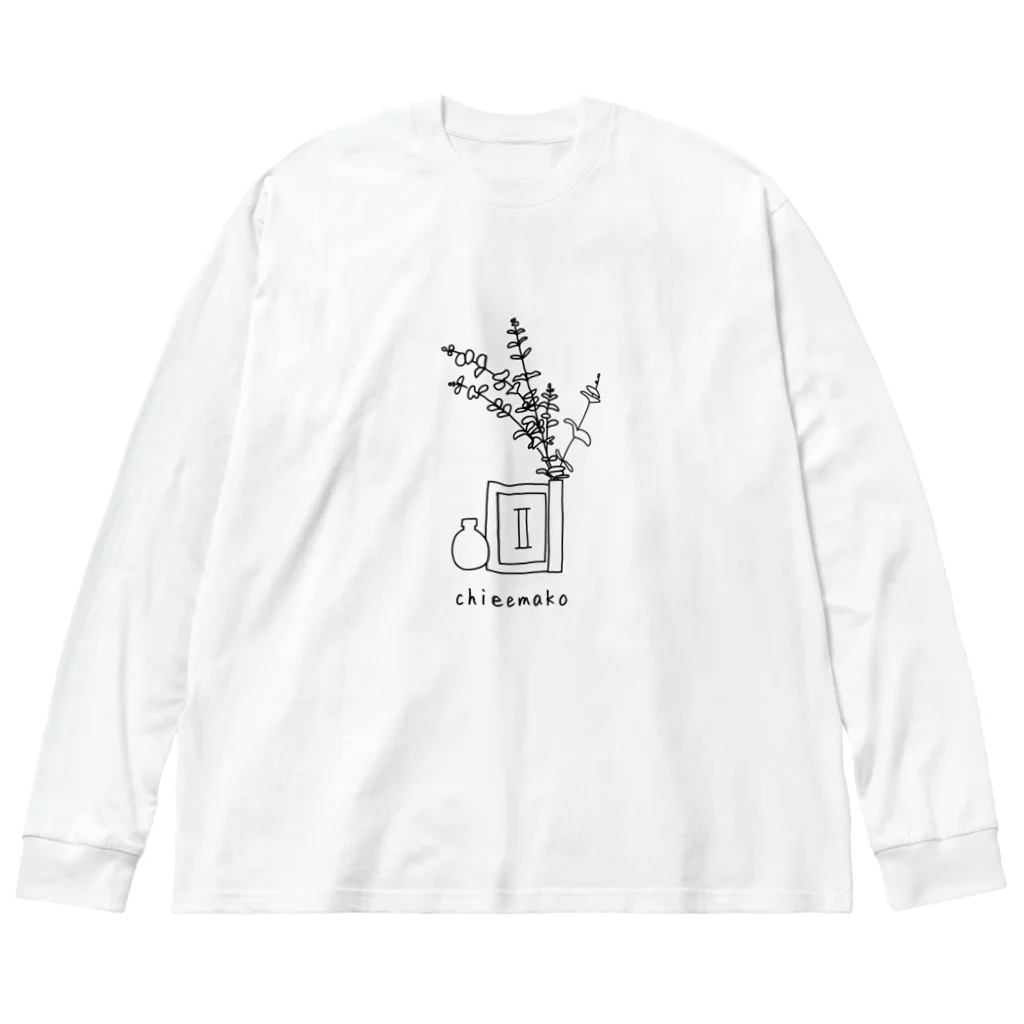 chieemakoの一輪挿し ビッグシルエットロングスリーブTシャツ