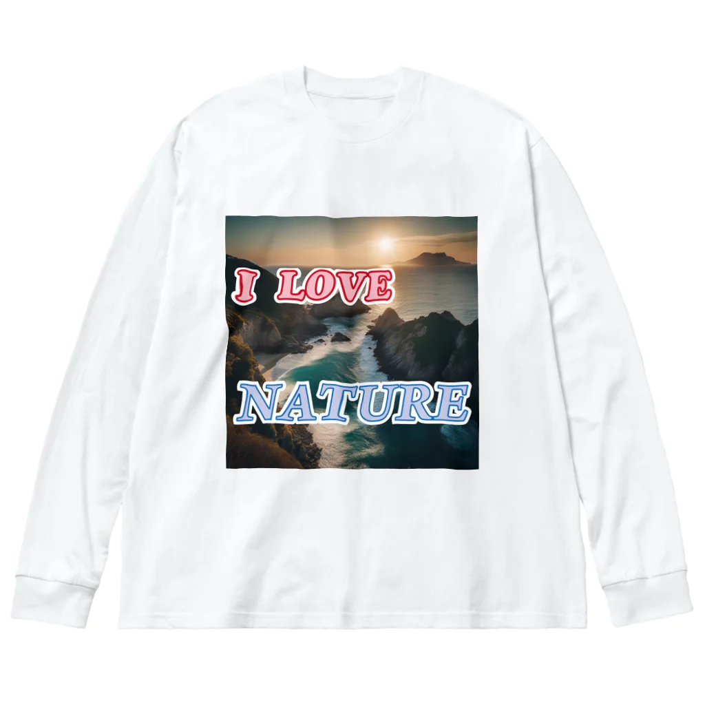 wataru-ingのI LOVE NATURE Big Long Sleeve T-Shirt