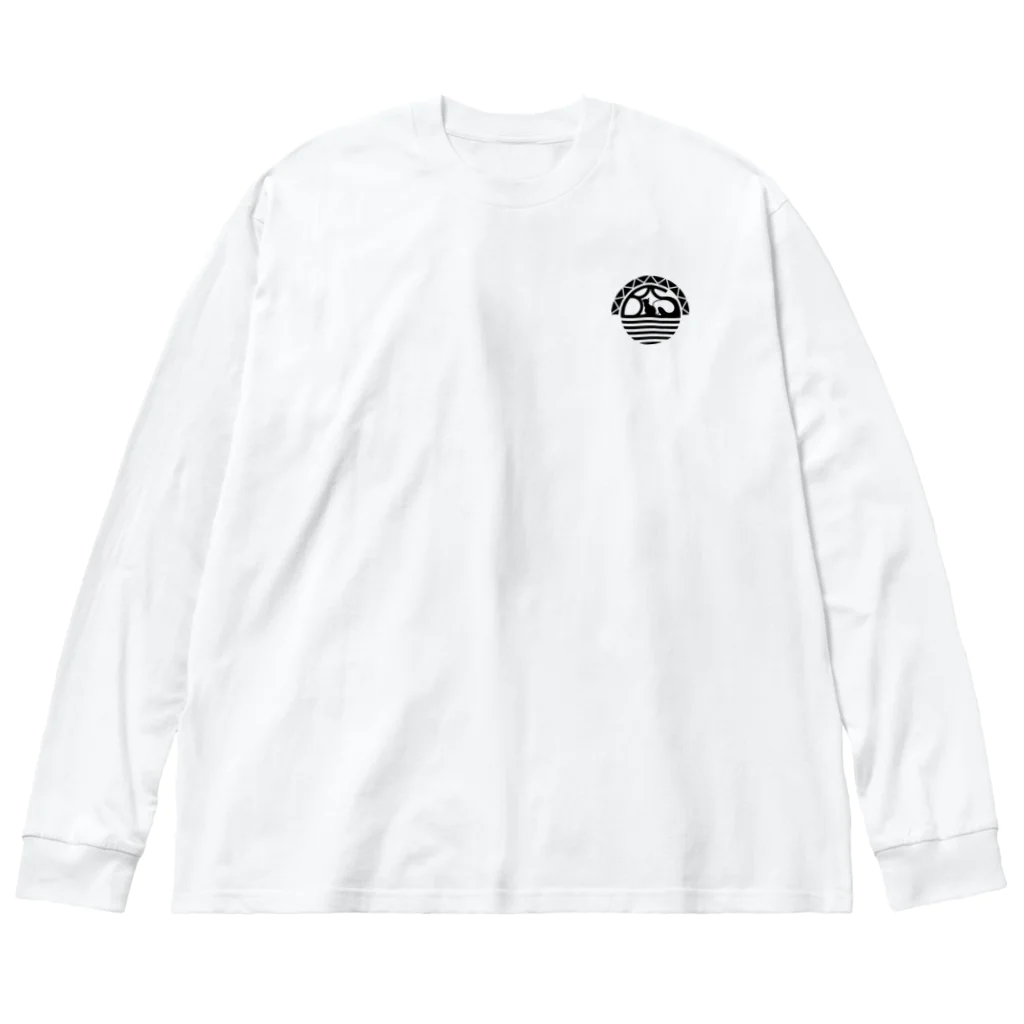 BLOCKSUNSETのブロックサンセット5段積BK Big Long Sleeve T-Shirt